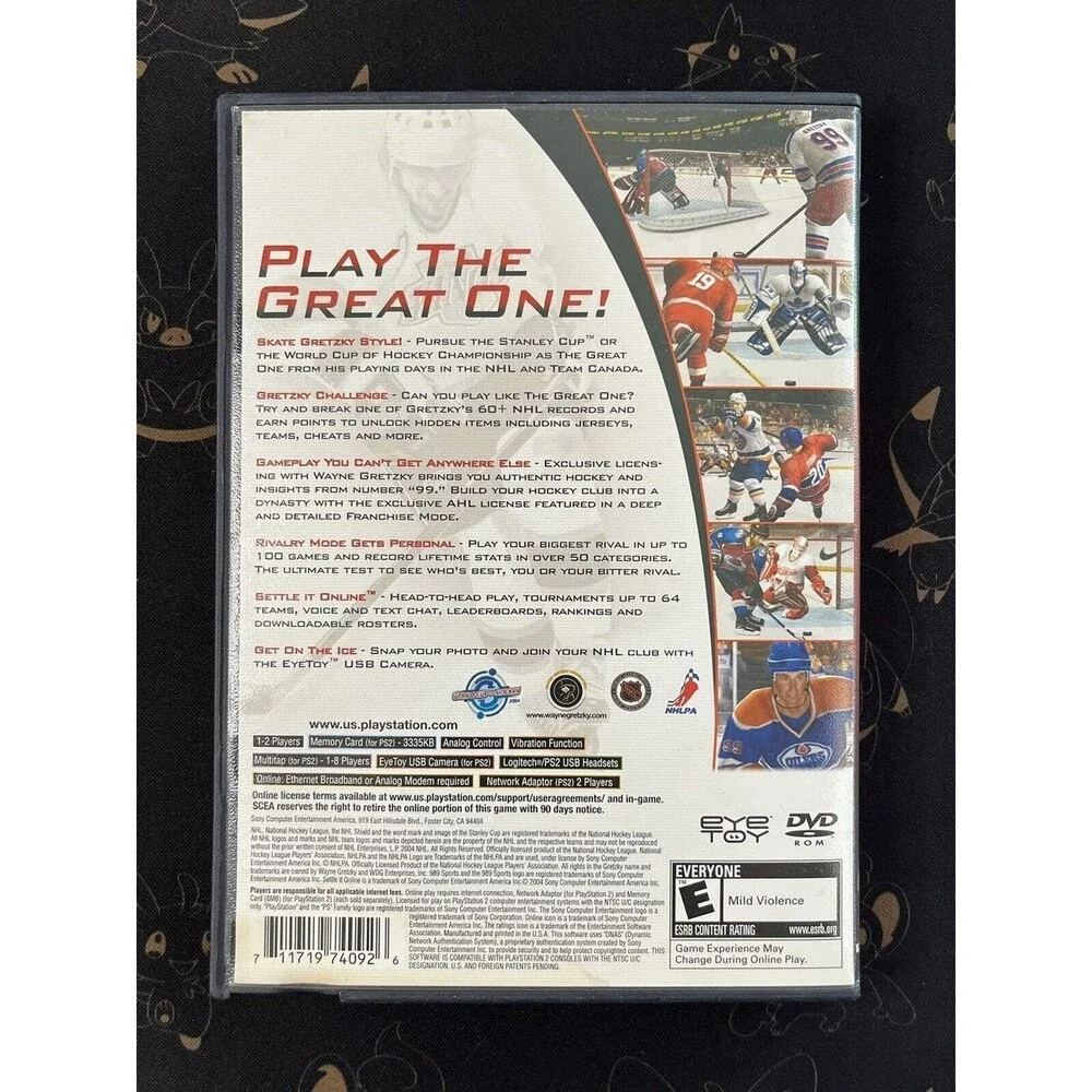Gretzky NHL 2005 Sony PlayStation 2 Complete CIB PS2 989 Sports